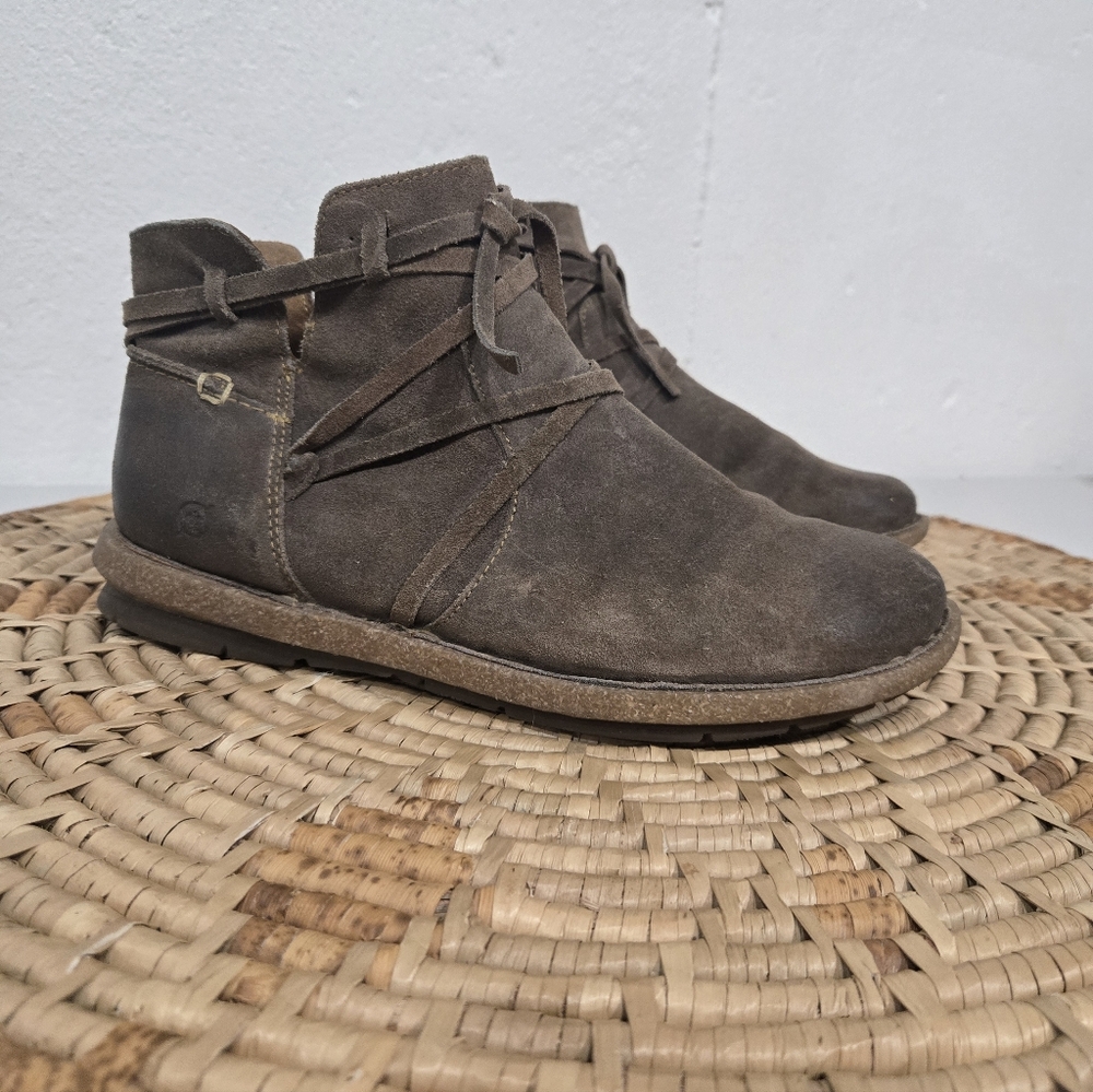 Born Tarkiln Brown Oiled Leather Chukka Ankle Boots 9.5 - Picture 7 of 7